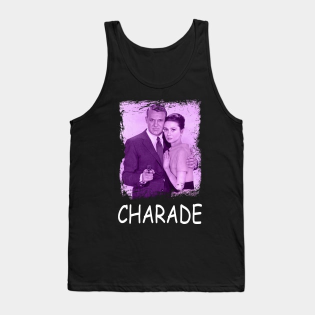 Suspenseful Soirées Charades Vintage Film Couture Threads Tribute Tank Top by Tosik Art1